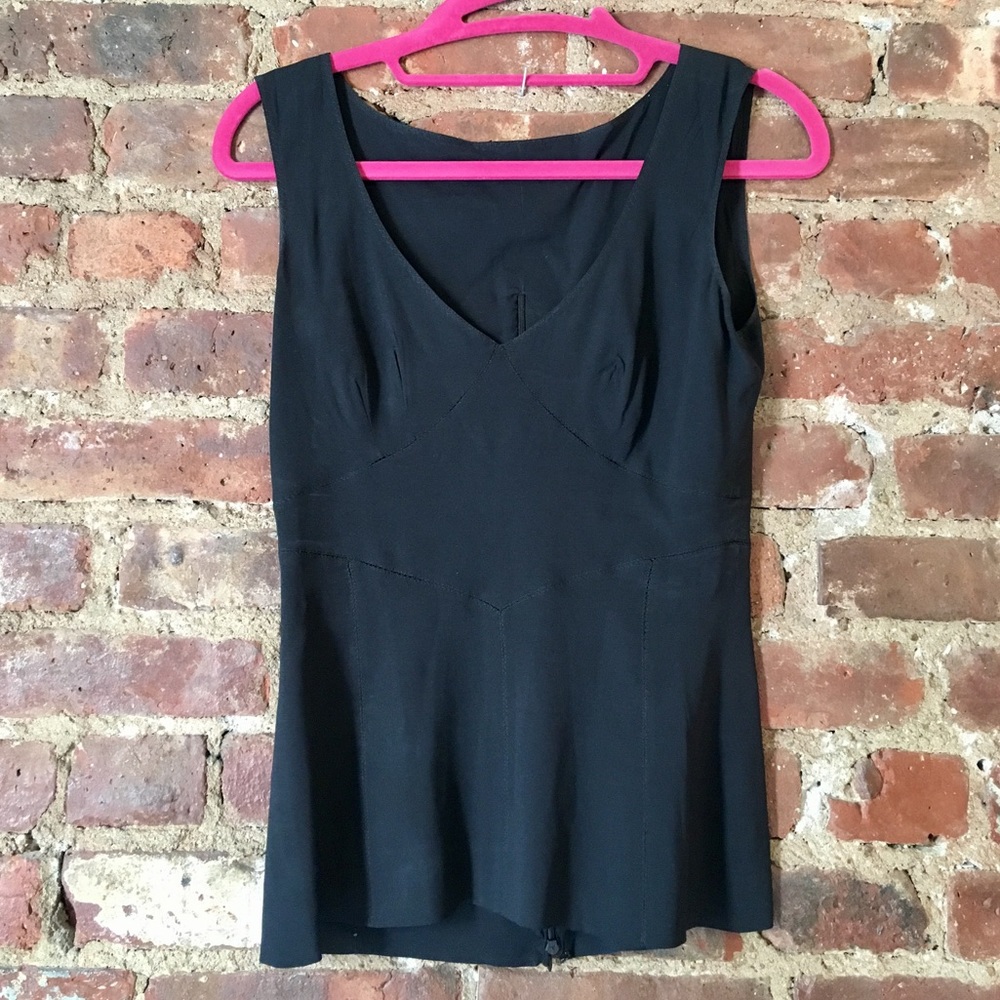 Dolce & Gabbana Black Silk Tank Top